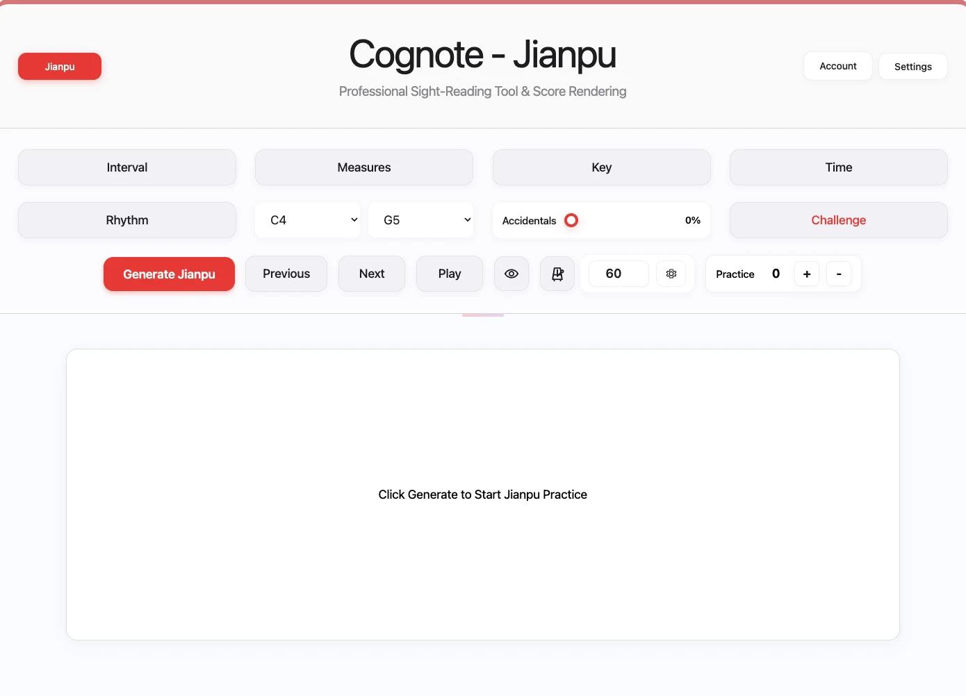 Jianpu Sight-Reading Generator
