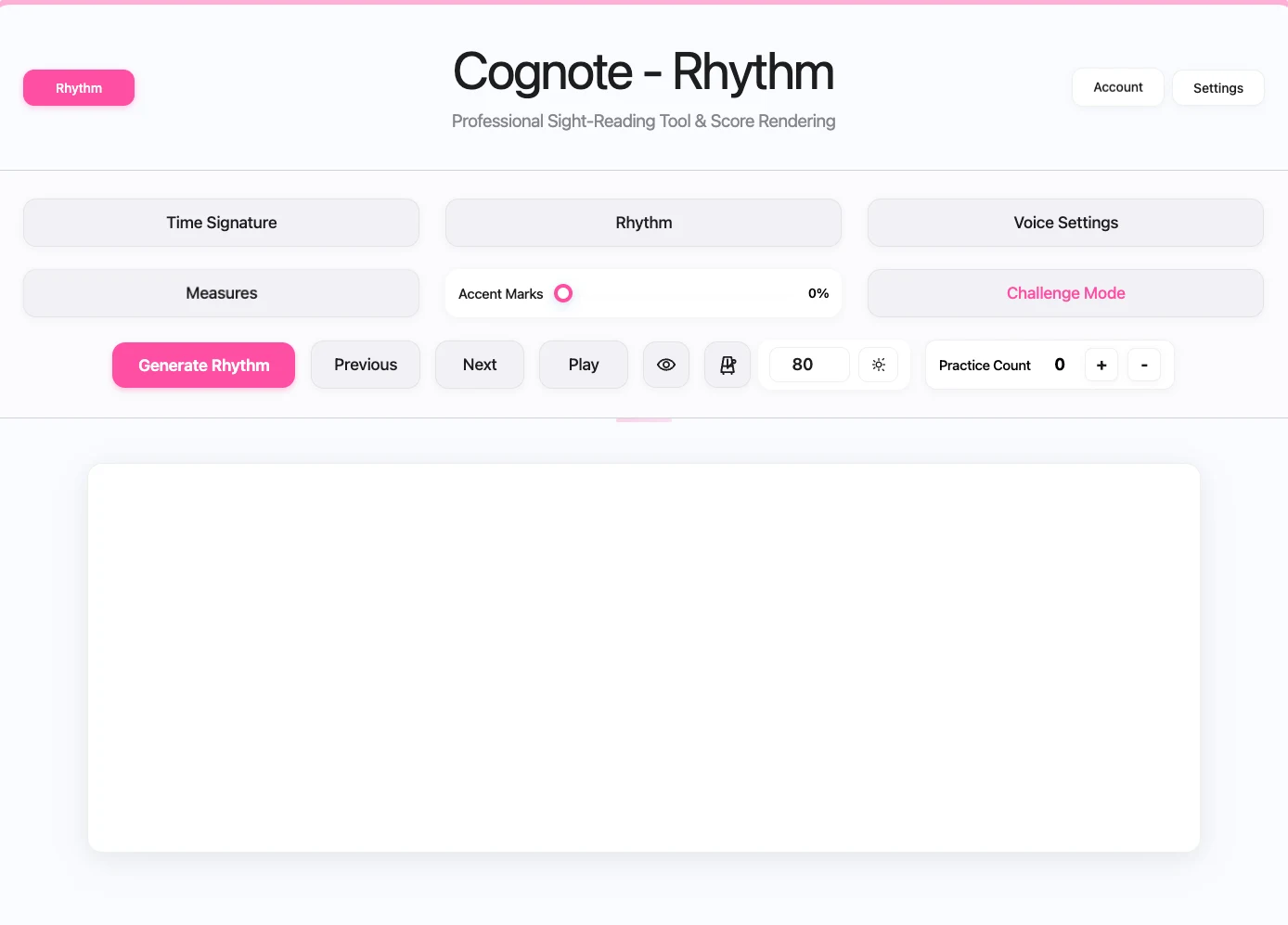 Rhythm Sight-Reading Generator